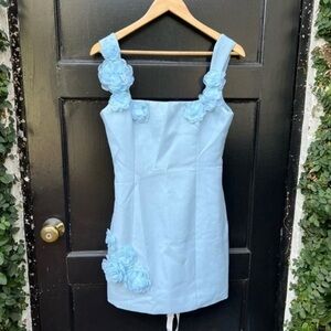 Elliatt Trompe Dress in Powder Blue